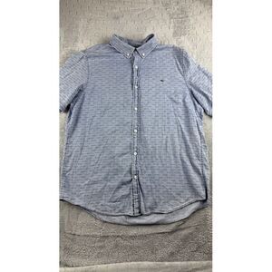 Vineyard Vines Slim Fit Whale Shirt Short Sleeve Surf Board Print‎ Men's Large